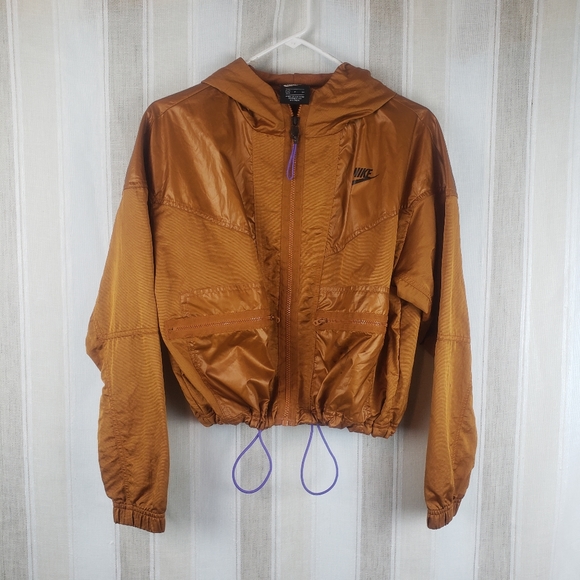 Nike Jackets & Blazers - Nike Bomber Jacket Mustard Orange Size Small
